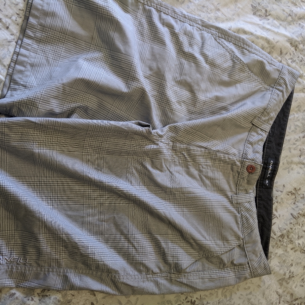 O'Neill gray plaid shorts